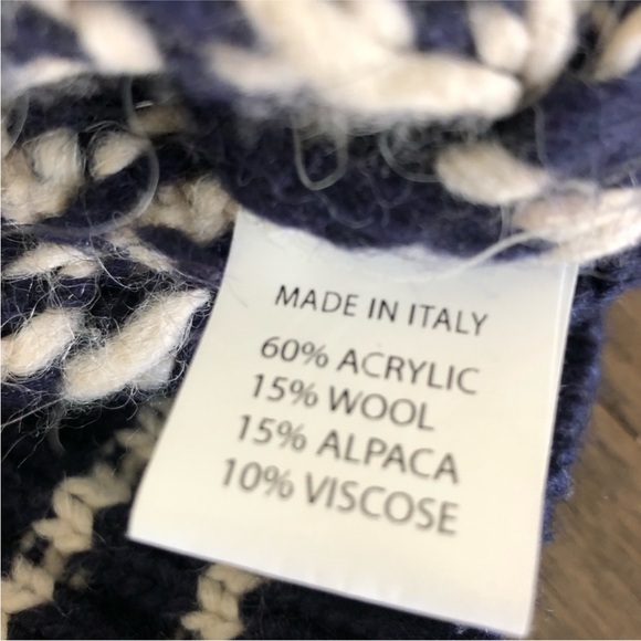 Lorenzo Magni Deer reindeer snowflake Cardigan Sweater Alpaca Wool made in Italy - Picture 10 of 10